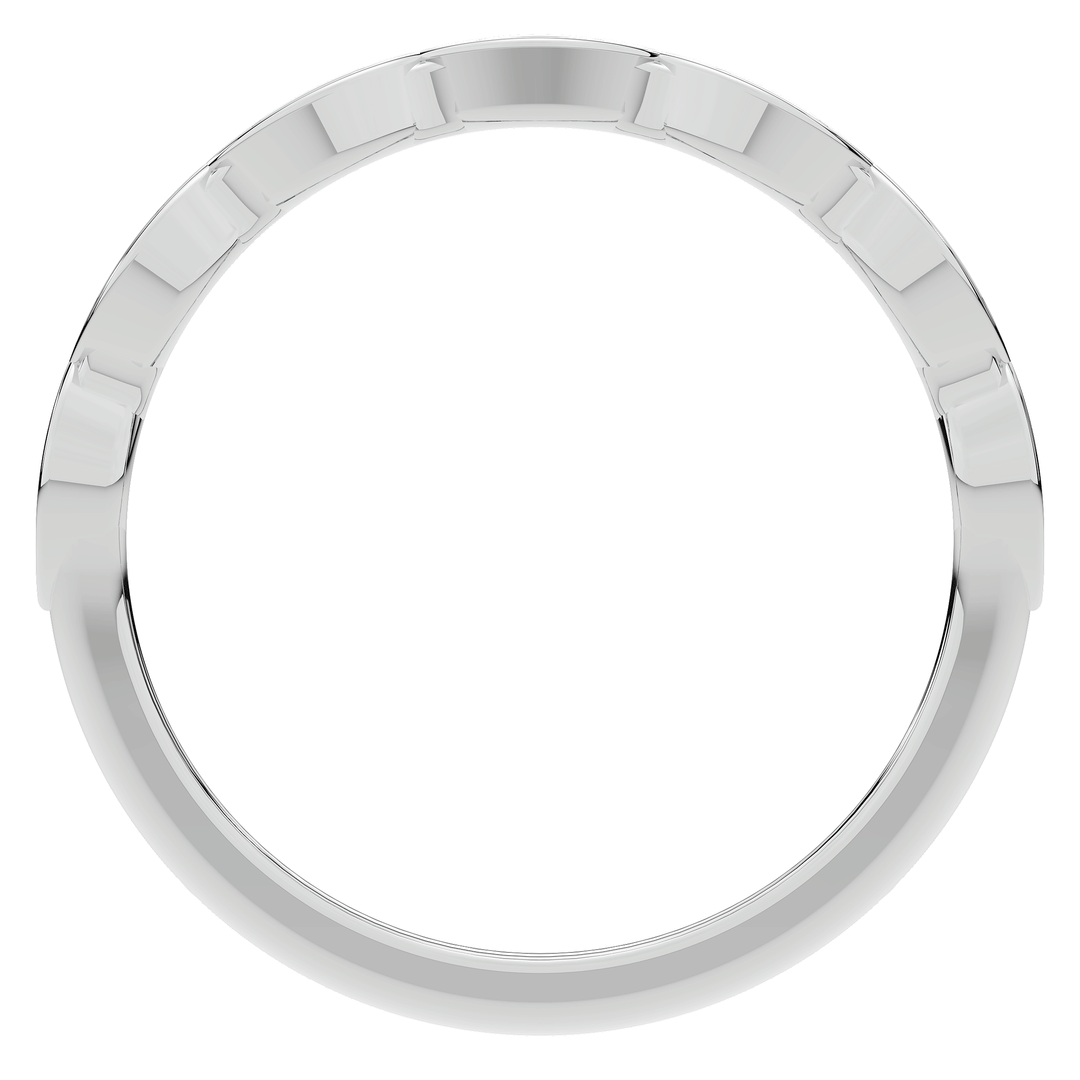 0.15CT.TW ROUND LAB DIAMOND WEDDING BAND - Nazarelle