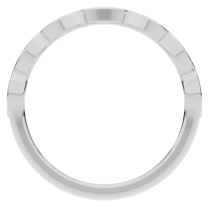 0.15CT.TW ROUND LAB DIAMOND WEDDING BAND - Nazarelle