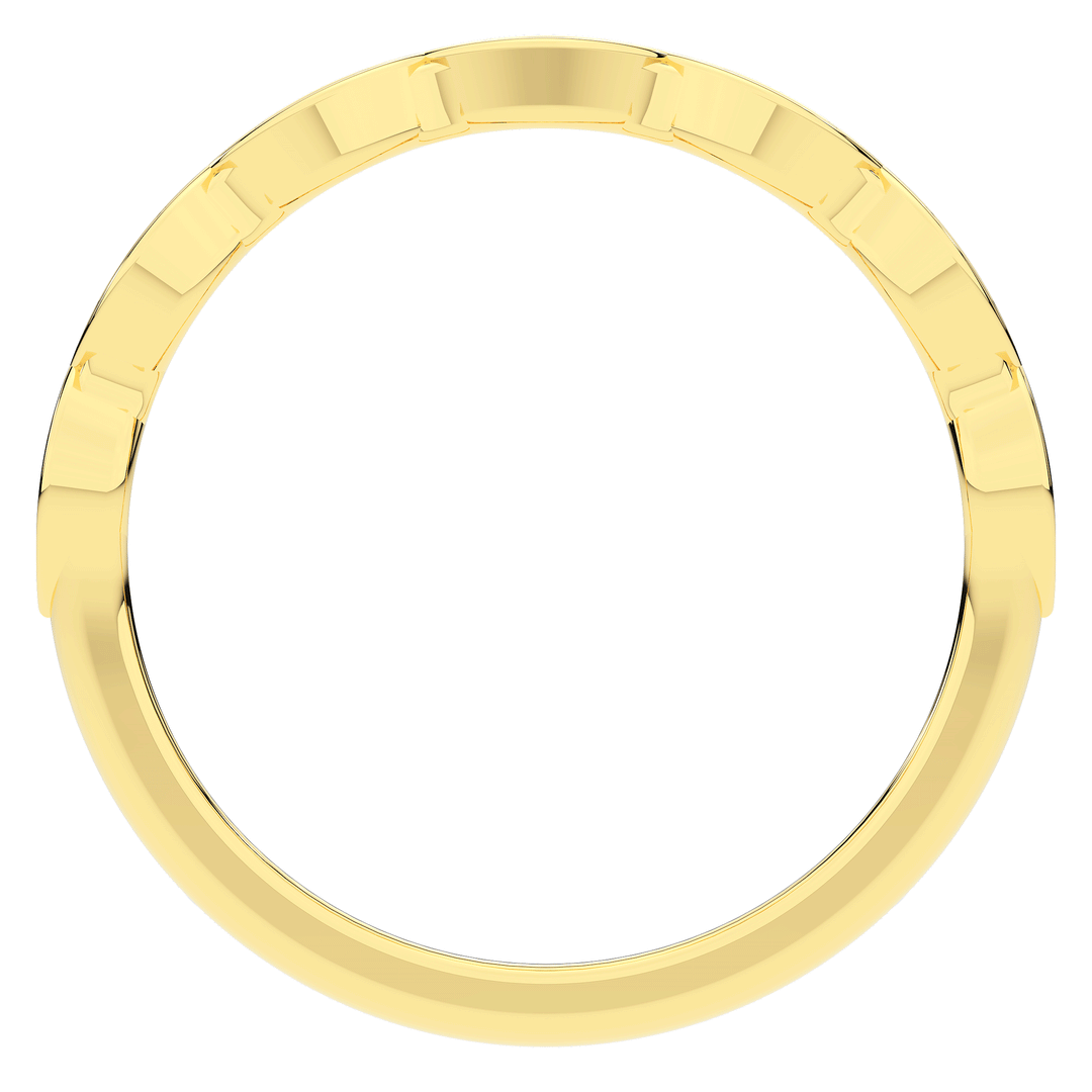 0.15CT.TW ROUND LAB DIAMOND WEDDING BAND - Nazarelle