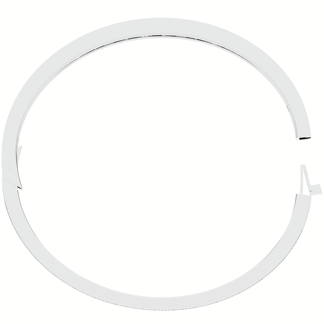 4.10CT.TW ROUND LAB DIAMOND BEZEL SET BANGLE - Nazarelle