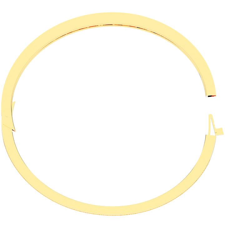 4.10CT.TW ROUND LAB DIAMOND BEZEL SET BANGLE - Nazarelle