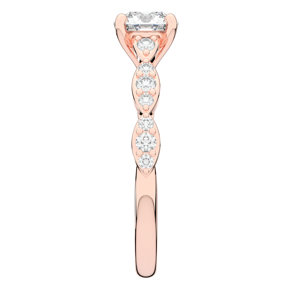1.20CT.TW ROUND LAB DIAMOND SOLITAIRE ENGAGEMENT RING - Nazarelle