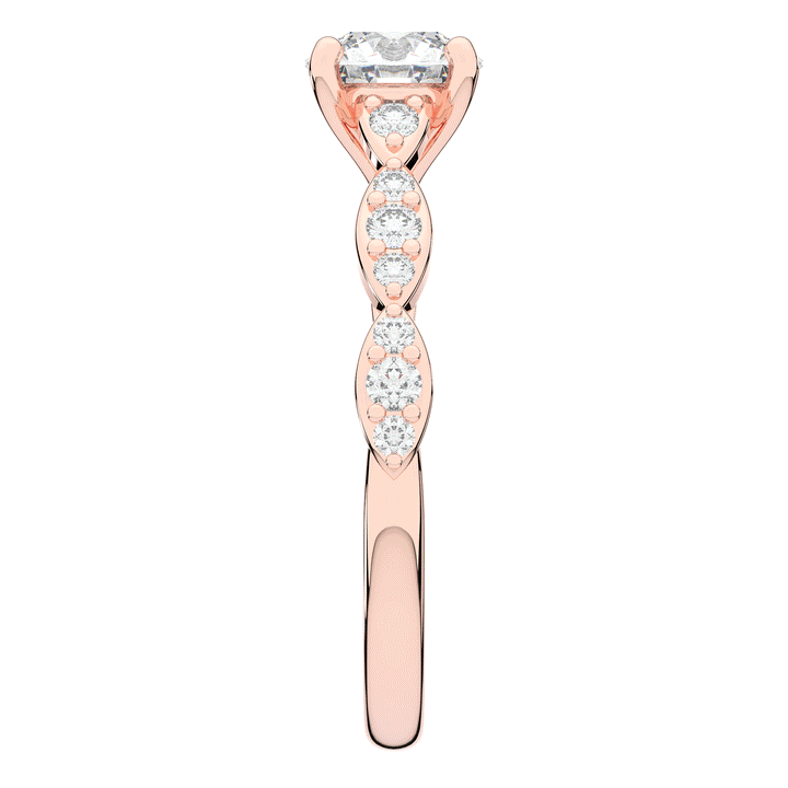 1.20CT.TW ROUND LAB DIAMOND SOLITAIRE ENGAGEMENT RING - Nazarelle