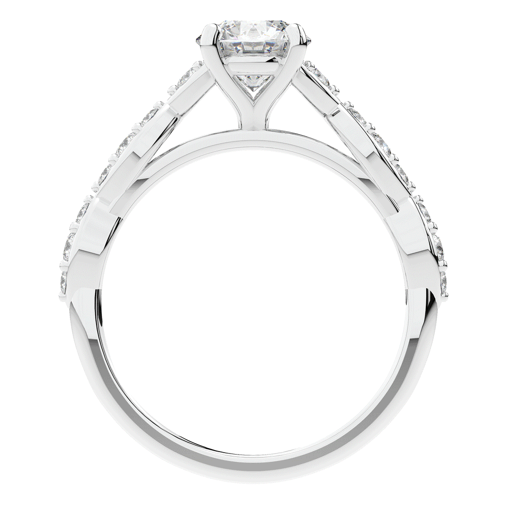 1.20CT.TW ROUND LAB DIAMOND SOLITAIRE ENGAGEMENT RING - Nazarelle