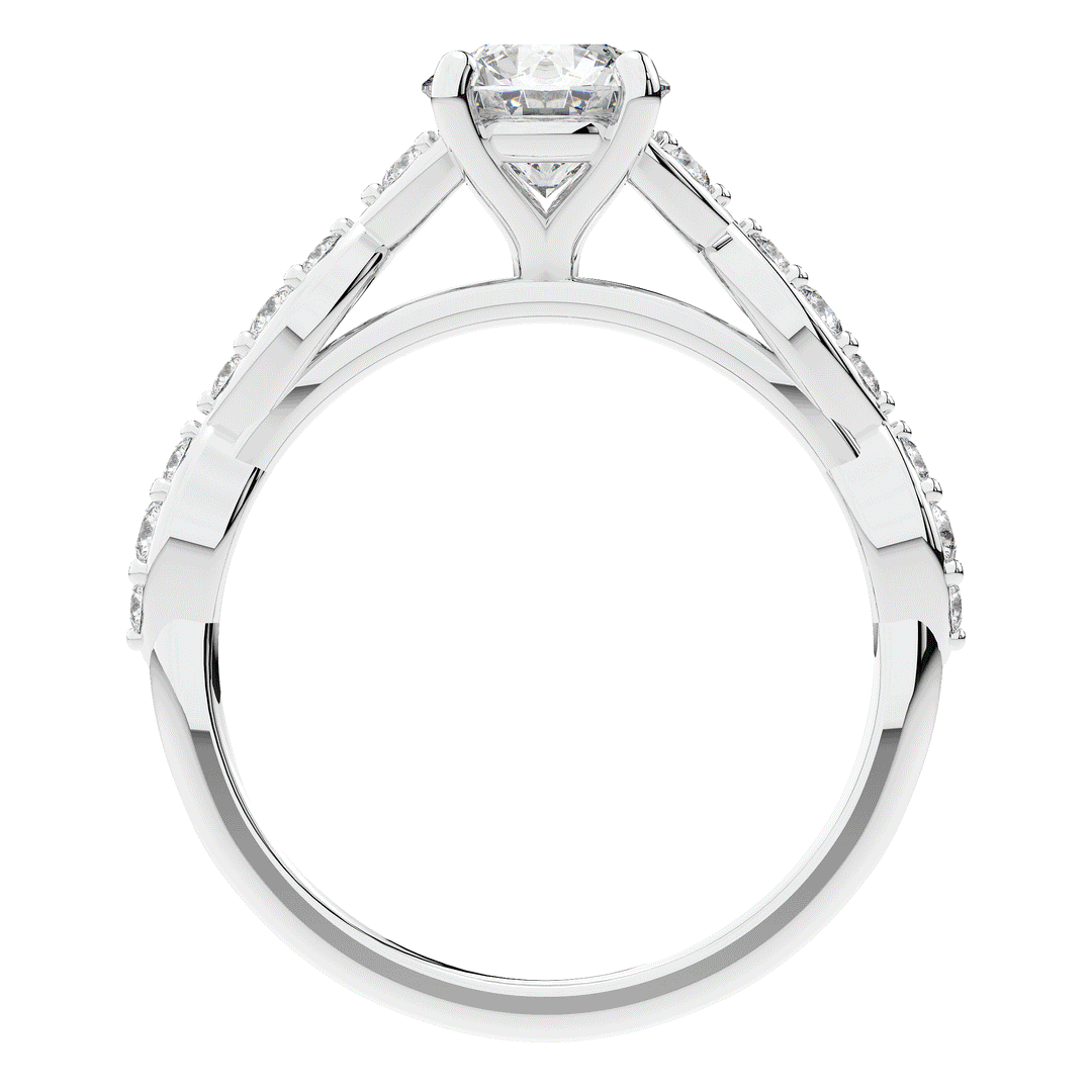 1.20CT.TW ROUND LAB DIAMOND SOLITAIRE ENGAGEMENT RING - Nazarelle