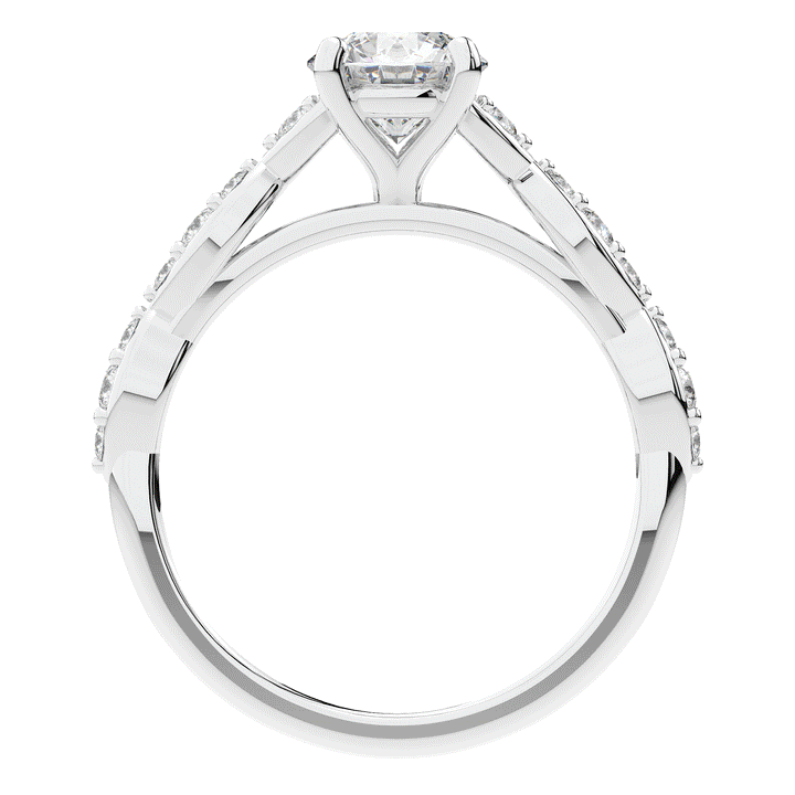 1.20CT.TW ROUND LAB DIAMOND SOLITAIRE ENGAGEMENT RING - Nazarelle