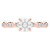 1.20CT.TW ROUND LAB DIAMOND SOLITAIRE ENGAGEMENT RING - Nazarelle