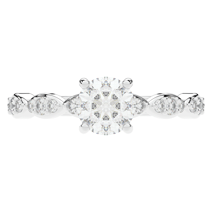1.20CT.TW ROUND LAB DIAMOND SOLITAIRE ENGAGEMENT RING - Nazarelle