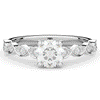 1.15CT.TW ROUND LAB DIAMOND SOLITAIRE ENGAGEMENT RING - Nazarelle