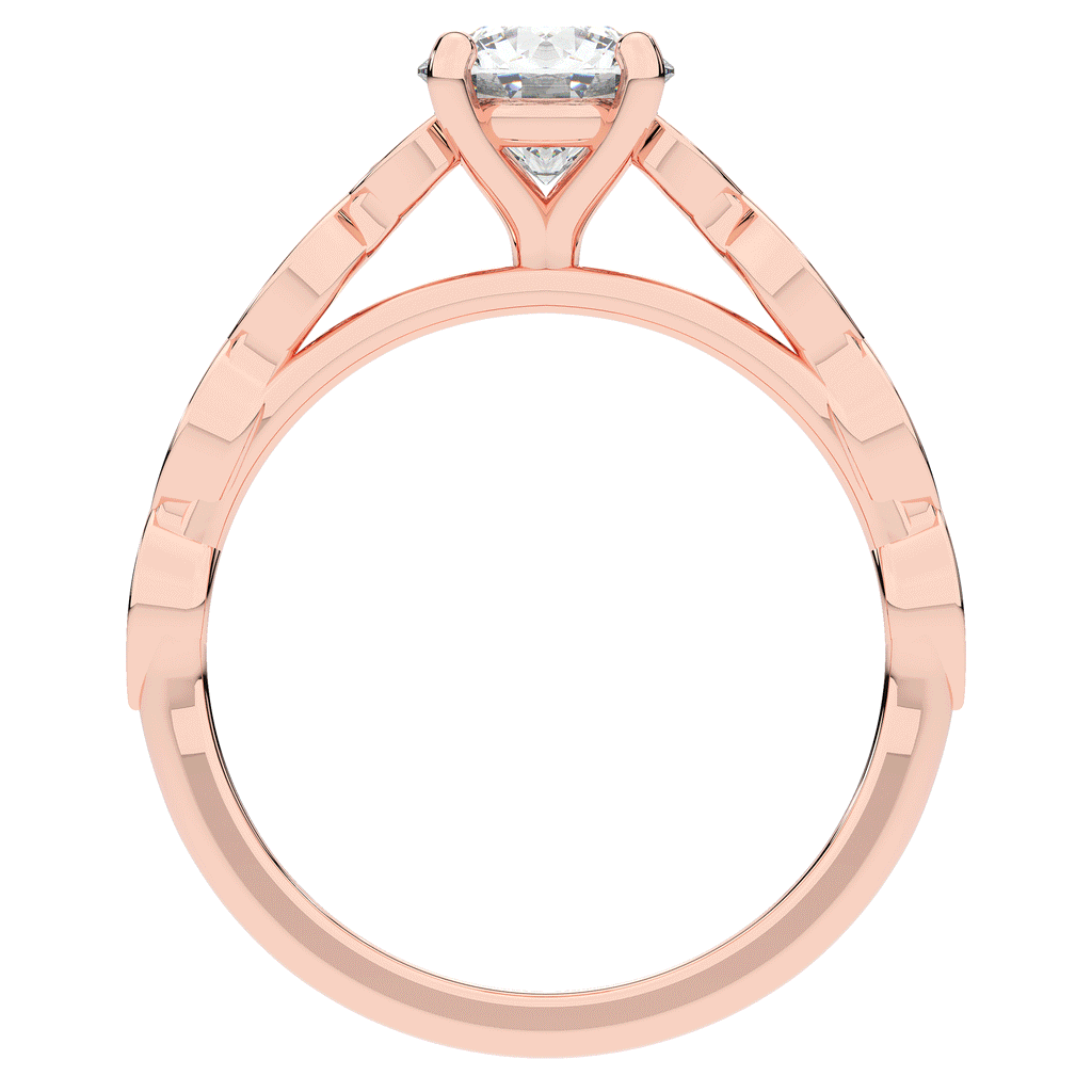 1.15CT.TW ROUND LAB DIAMOND SOLITAIRE ENGAGEMENT RING - Nazarelle