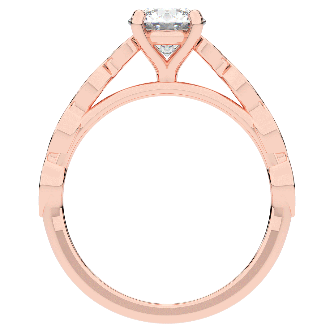 1.15CT.TW ROUND LAB DIAMOND SOLITAIRE ENGAGEMENT RING - Nazarelle