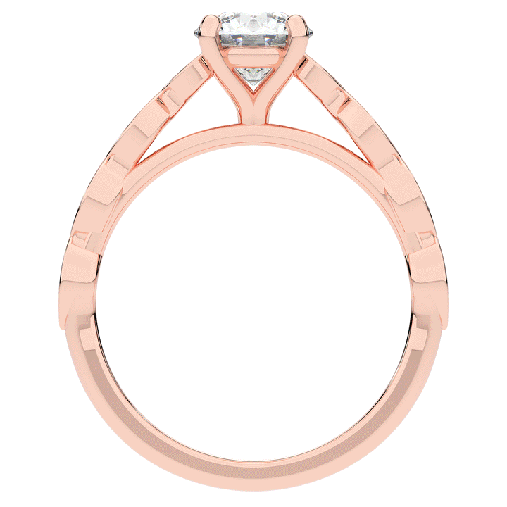 1.15CT.TW ROUND LAB DIAMOND SOLITAIRE ENGAGEMENT RING - Nazarelle