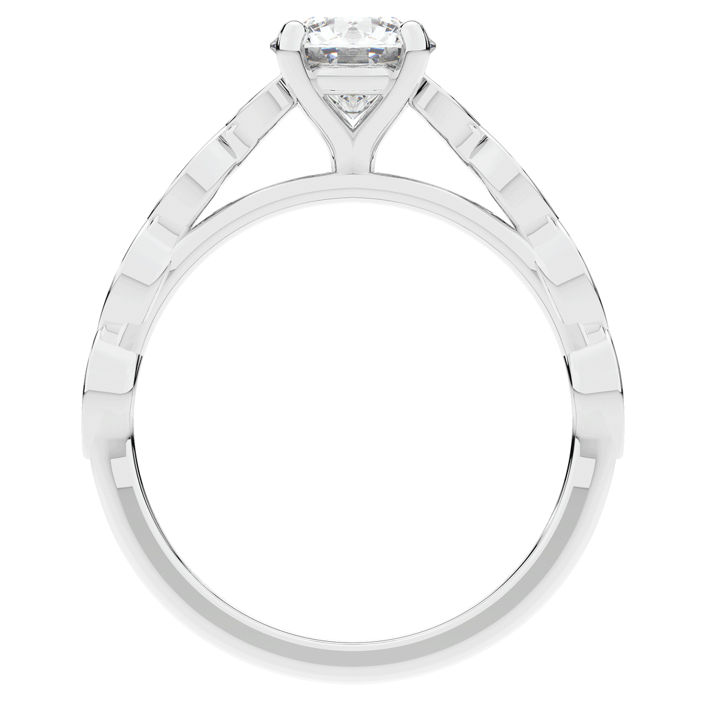 1.15CT.TW ROUND LAB DIAMOND SOLITAIRE ENGAGEMENT RING - Nazarelle