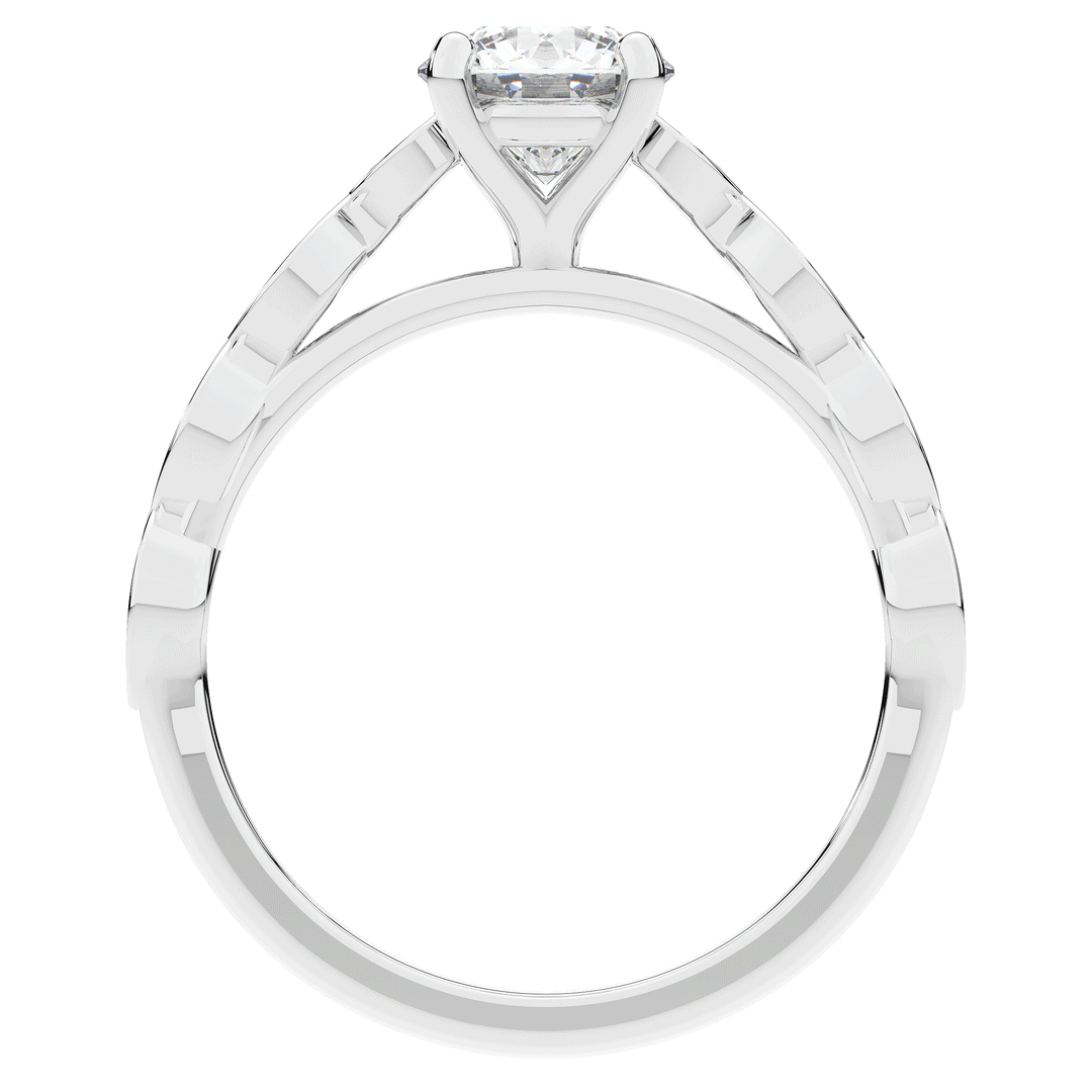 1.15CT.TW ROUND LAB DIAMOND SOLITAIRE ENGAGEMENT RING - Nazarelle