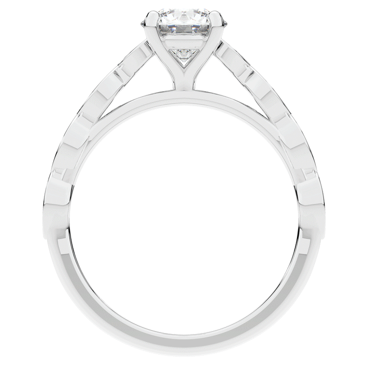 1.15CT.TW ROUND LAB DIAMOND SOLITAIRE ENGAGEMENT RING - Nazarelle
