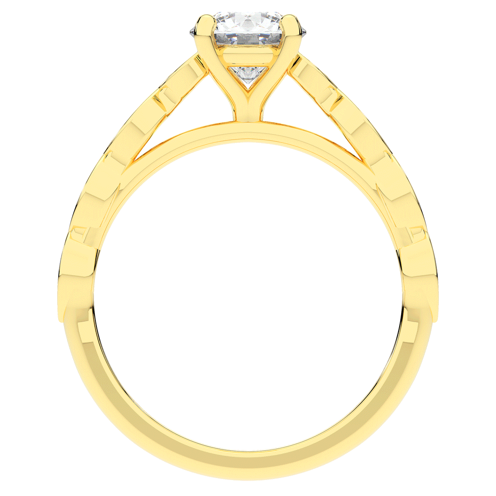 1.15CT.TW ROUND LAB DIAMOND SOLITAIRE ENGAGEMENT RING - Nazarelle