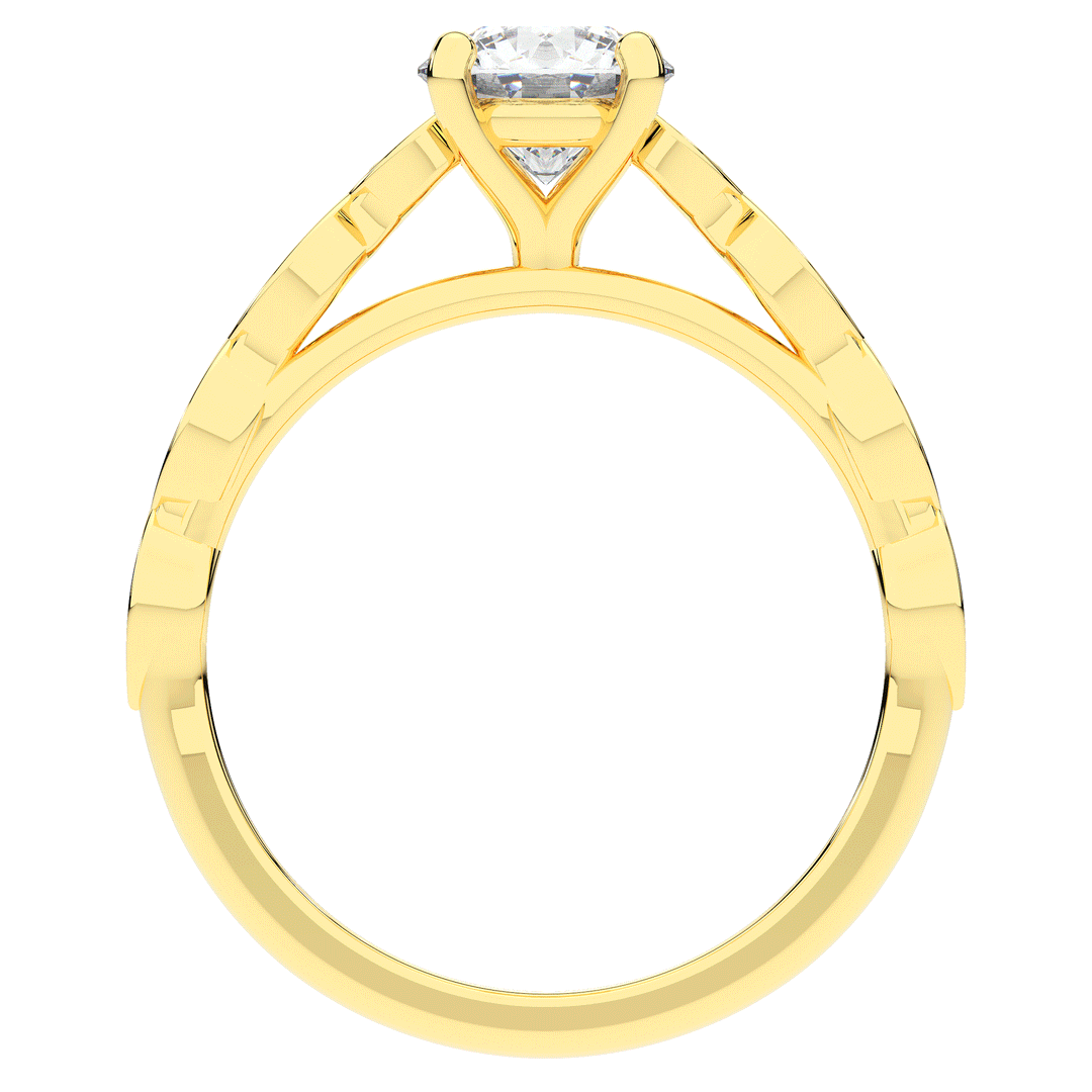 1.15CT.TW ROUND LAB DIAMOND SOLITAIRE ENGAGEMENT RING - Nazarelle