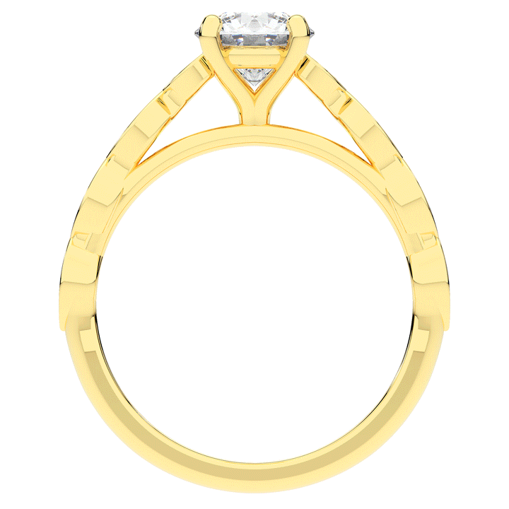 1.15CT.TW ROUND LAB DIAMOND SOLITAIRE ENGAGEMENT RING - Nazarelle