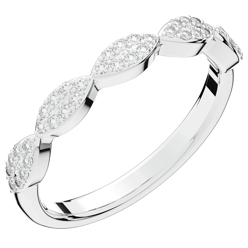 0.15CT.TW ROUND LAB DIAMOND WEDDING BAND - Nazarelle