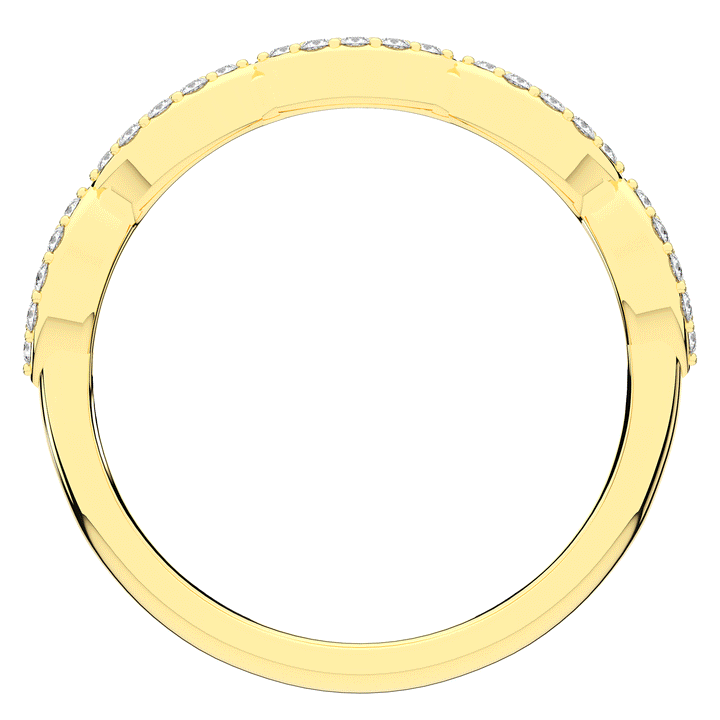 0.15CT.TW ROUND LAB DIAMOND WEDDING BAND - Nazarelle