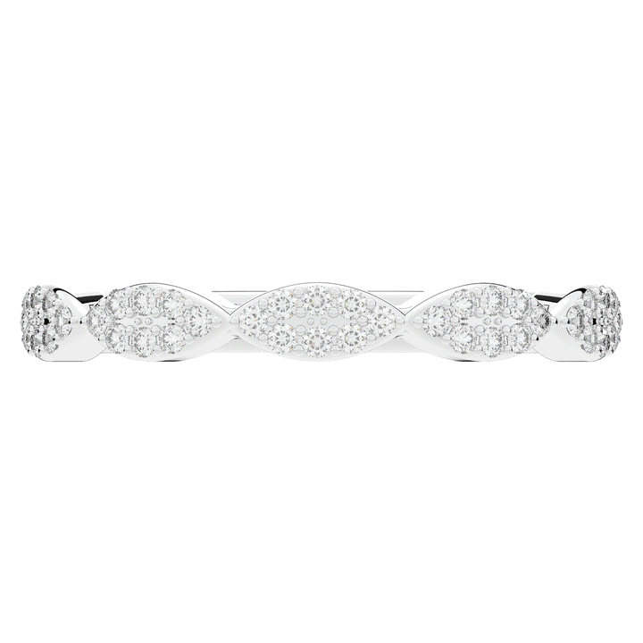 0.15CT.TW ROUND LAB DIAMOND WEDDING BAND - Nazarelle