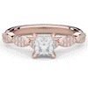 1.20CT.TW PRINCESS LAB DIAMOND SOLITAIRE ENGAGEMENT RING - Nazarelle