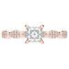 1.20CT.TW PRINCESS LAB DIAMOND SOLITAIRE ENGAGEMENT RING - Nazarelle