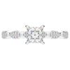 1.20CT.TW PRINCESS LAB DIAMOND SOLITAIRE ENGAGEMENT RING - Nazarelle