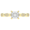 1.20CT.TW PRINCESS LAB DIAMOND SOLITAIRE ENGAGEMENT RING - Nazarelle