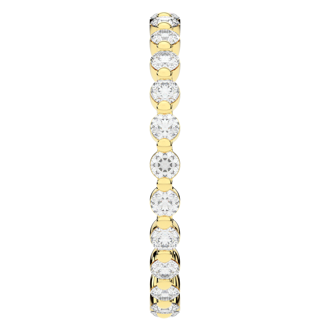 0.70CT.TW ROUND LAB DIAMOND SHARED PRONG ETERNITY WEDDING BAND - Nazarelle