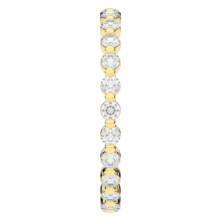 0.70CT.TW ROUND LAB DIAMOND SHARED PRONG ETERNITY WEDDING BAND - Nazarelle