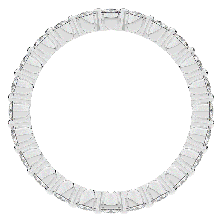 0.70CT.TW ROUND LAB DIAMOND SHARED PRONG ETERNITY WEDDING BAND - Nazarelle