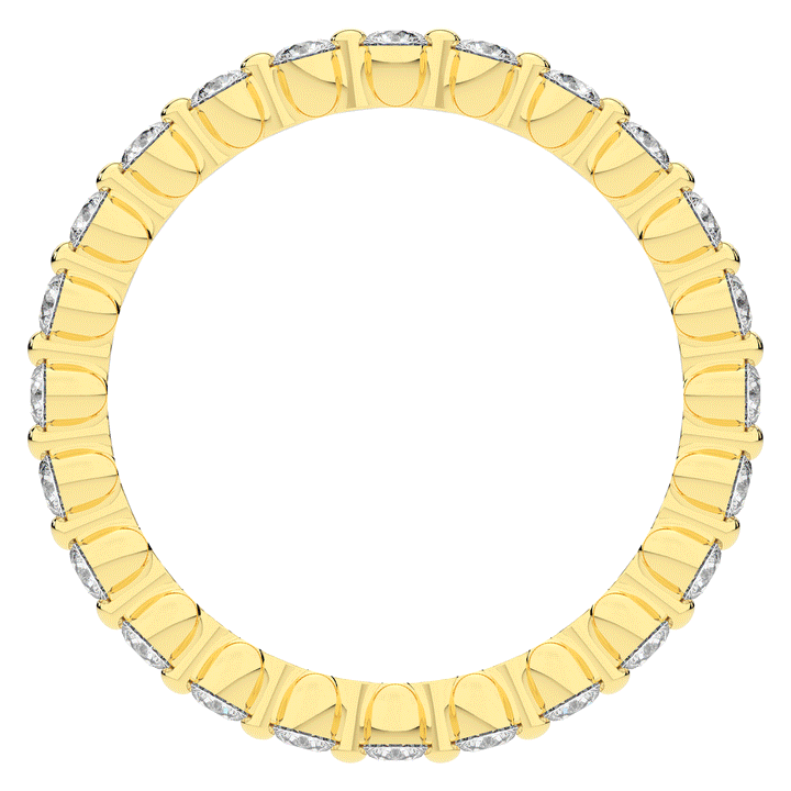 0.70CT.TW ROUND LAB DIAMOND SHARED PRONG ETERNITY WEDDING BAND - Nazarelle