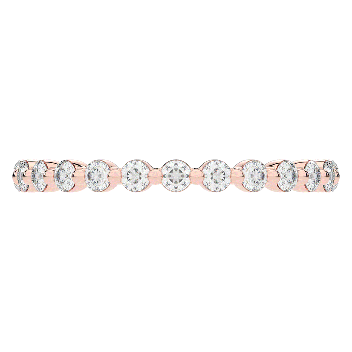 0.70CT.TW ROUND LAB DIAMOND SHARED PRONG ETERNITY WEDDING BAND - Nazarelle