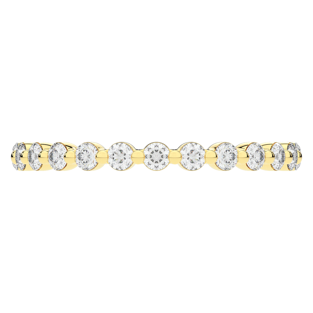 0.70CT.TW ROUND LAB DIAMOND SHARED PRONG ETERNITY WEDDING BAND - Nazarelle