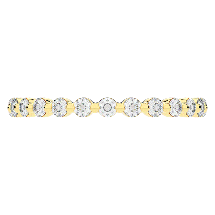 0.70CT.TW ROUND LAB DIAMOND SHARED PRONG ETERNITY WEDDING BAND - Nazarelle