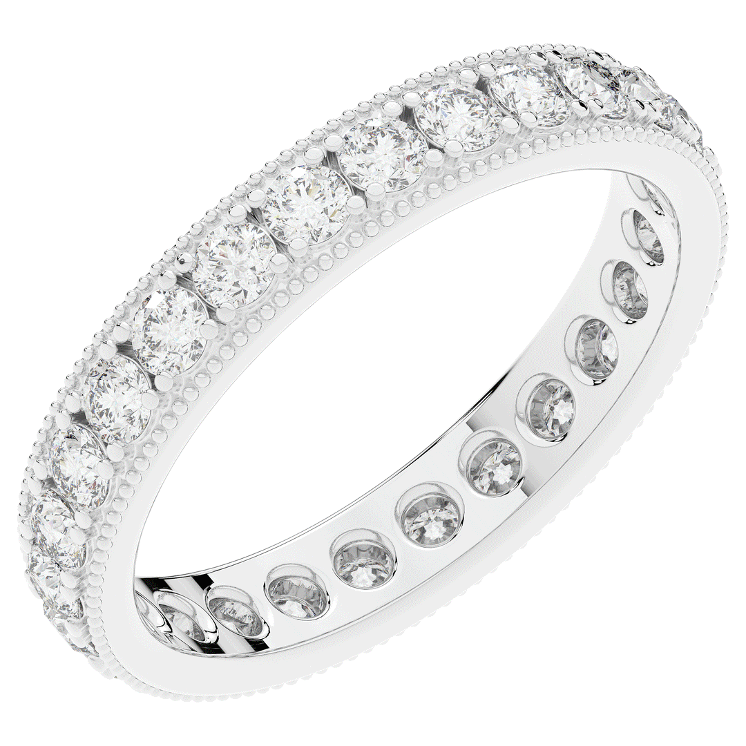 1.10CT.TW ROUND LAB DIAMOND ETERNITY WEDDING BAND - Nazarelle