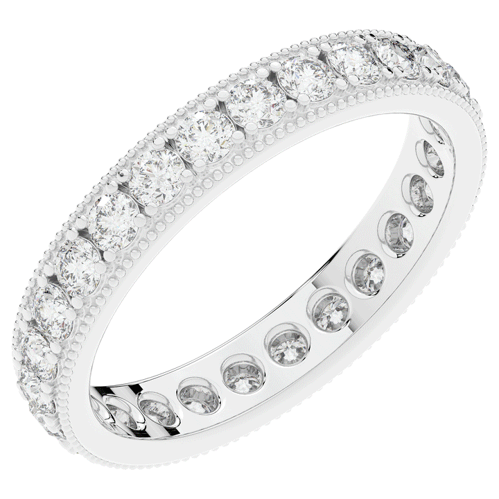 1.10CT.TW ROUND LAB DIAMOND ETERNITY WEDDING BAND - Nazarelle