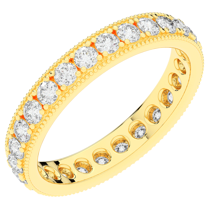 1.10CT.TW ROUND LAB DIAMOND ETERNITY WEDDING BAND - Nazarelle