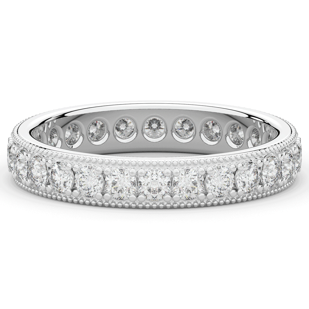 1.10CT.TW ROUND LAB DIAMOND ETERNITY WEDDING BAND - Nazarelle