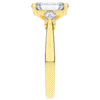 2.40CT.TW EMERALD CUT LAB DIAMOND 3 STONE ENGAGEMENT RING - Nazarelle