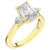 2.40CT.TW RADIANT LAB DIAMOND 3 STONE ENGAGEMENT RING - Nazarelle