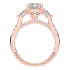 2.40CT.TW EMERALD CUT LAB DIAMOND 3 STONE ENGAGEMENT RING - Nazarelle