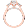 2.40CT.TW RADIANT LAB DIAMOND 3 STONE ENGAGEMENT RING - Nazarelle