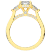 2.40CT.TW RADIANT LAB DIAMOND 3 STONE ENGAGEMENT RING - Nazarelle