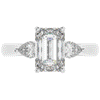 2.40CT.TW EMERALD CUT LAB DIAMOND 3 STONE ENGAGEMENT RING - Nazarelle