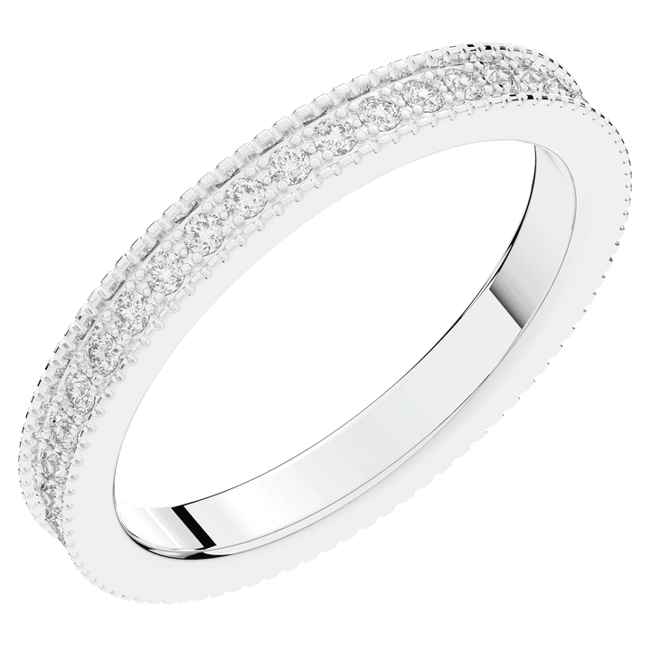 0.25CT.TW ROUND LAB DIAMOND ETERNITY WEDDING BAND - Nazarelle