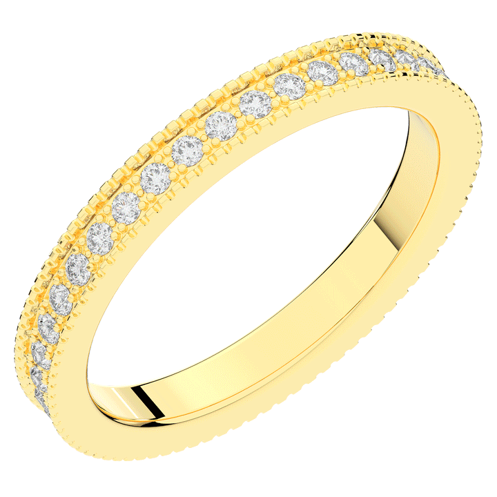 0.25CT.TW ROUND LAB DIAMOND ETERNITY WEDDING BAND - Nazarelle