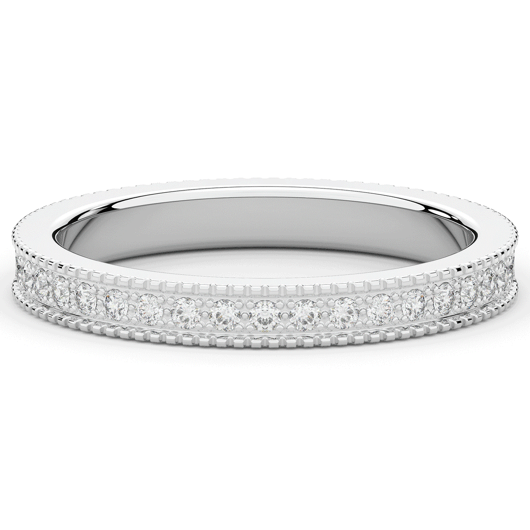 0.25CT.TW ROUND LAB DIAMOND ETERNITY WEDDING BAND - Nazarelle