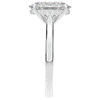 2.05CT.TW OVAL LAB DIAMOND UNDERHALO ENGAGEMENT RING - Nazarelle